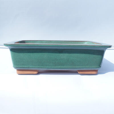 Bonsai bowl 42 x 32 x 13 cm color green - 1