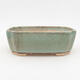 Ceramic bonsai bowl 16.5 x 14 x 5.5 cm, color green - 1/3