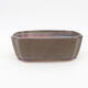 Ceramic bonsai bowl 16.5 x 14 x 5.5 cm, gray color - 1/3