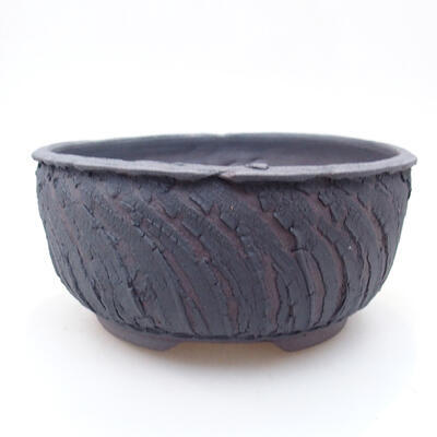 Ceramic bonsai bowl 15.5 x 15.5 x 7.5 cm, color cracked - 1