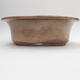 Ceramic bonsai bowl 19 x 15 x 6 cm, color brown - 1/4