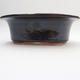Ceramic bonsai bowl 19 x 15 x 6 cm, color black - 1/4
