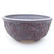 Ceramic bonsai bowl 14 x 14 x 6.5 cm, cracked color - 1/3