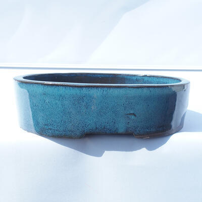 Bonsai bowl 25 x 18 x 7.5 cm color blue - 1