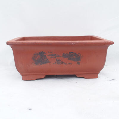 Bonsai bowl 32 x 24 x 12 cm, brick color - 1