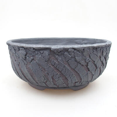 Ceramic bonsai bowl 16.5 x 16.5 x 7 cm, color cracked - 1