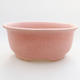 Ceramic bonsai bowl 11.5 x 10 x 5 cm, color pink - 1/4