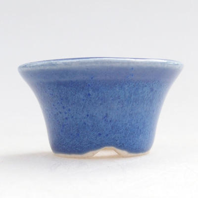 Mini bonsai bowl 3.5 x 3.5 x 2 cm, color blue - 1