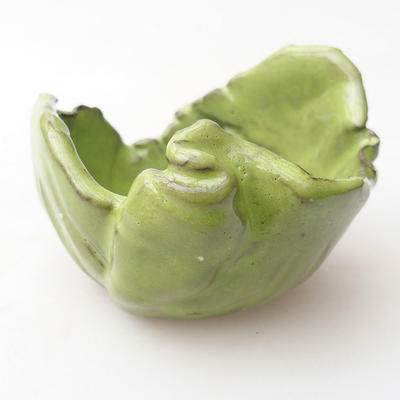 Ceramic Shell 7 x 7 x 5 cm, color green - 1