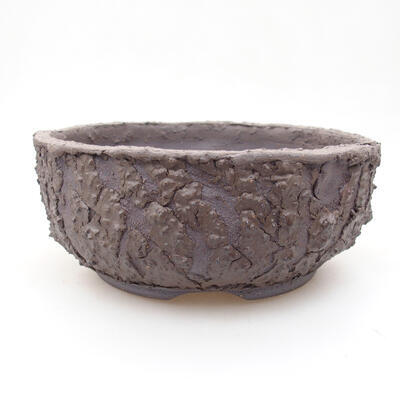 Ceramic bonsai bowl 16.5 x 16.5 x 7 cm, color cracked - 1
