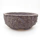 Ceramic bonsai bowl 16.5 x 16.5 x 7 cm, color cracked - 1/3