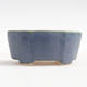 Mini bonsai bowl 4 x 2.5 x 2 cm, color blue - 1/3