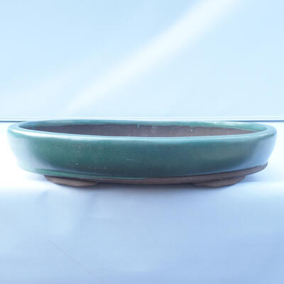 Bonsai bowl 37 x 27 x 6 cm color green - 1