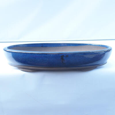 Bonsai bowl 37 x 27 x 6 cm color blue - 1