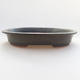 Ceramic bonsai bowl 12 x 10 x 2.5 cm, gray color - 1/4
