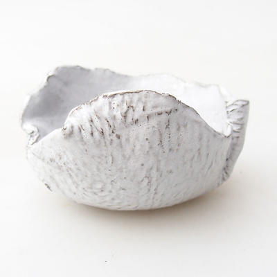 Ceramic Shell 7,5 x 7 x 5,5 cm, white color - 1