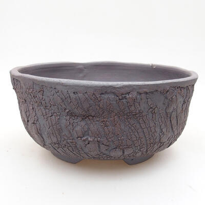Ceramic bonsai bowl 16 x 16 x 7 cm, color cracked - 1