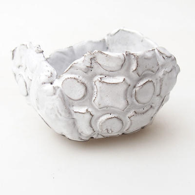 Ceramic Shell 8 x 7 x 5,5 cm, color white - 1