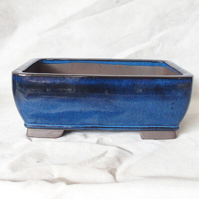 Bonsai bowl 28 x 21 x 10 cm, color blue - 1