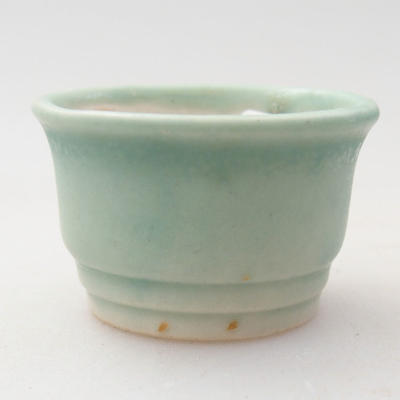 Mini bonsai bowl 4.5 x 4.5 x 2 cm, color green - 1