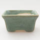 Mini bonsai bowl 4 x 3 x 2 cm, color green - 1/3