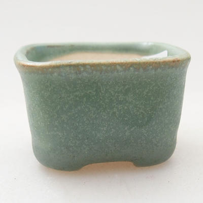 Mini bonsai bowl 4 x 3.5 x 2 cm, color green - 1