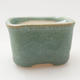 Mini bonsai bowl 4 x 3.5 x 2 cm, color green - 1/3