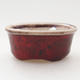 Mini bonsai bowl 4.5 x 3.5 x 2 cm, color red - 1/3