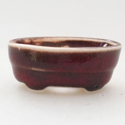 Mini bonsai bowl 4 x 2.5 x 1.5 cm, color red - 1