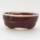 Mini bonsai bowl 4 x 2.5 x 1.5 cm, color red - 1/3