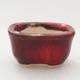 Mini bonsai bowl 3 x 2.5 x 1.5 cm, color red - 1/3