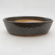 Ceramic bonsai bowl 14 x 9.5 x 4 cm, color green - 1/4