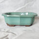 Bonsai bowl 31 x 25 x 10 cm, color green - 1/7