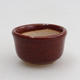 Mini bonsai bowl 2,5 x 2,5 x 2 cm, color brown - 1/4