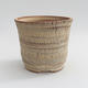 Ceramic bonsai bowl 14 x 14 x 13 cm, color beige - 1/4