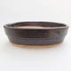 Ceramic bonsai bowl 13 x 10 x 3.5 cm, metal color - 1/4