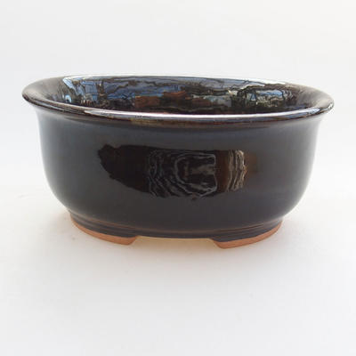 Ceramic bonsai bowl 11.5 x 10 x 5 cm, color green - 1