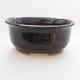 Ceramic bonsai bowl 11.5 x 10 x 5 cm, color green - 1/4