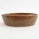 Ceramic bonsai bowl 14.5 x 9 x 3.5 cm, brown color - 1/4