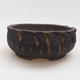 Ceramic bonsai bowl 17 x 17 x 7 cm, color cracked - 1/4