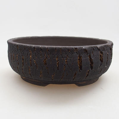 Ceramic bonsai bowl 19.5 x 19.5 x 7 cm, color cracked - 1