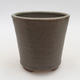 Ceramic bonsai bowl 10.5 x 10.5 x 10 cm, color green - 1/3