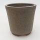 Ceramic bonsai bowl 10 x 10 x 10 cm, color blue - 1/3