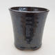 Ceramic bonsai bowl 9 x 9 x 9 cm, color brown - 1/3