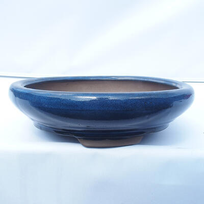 Bonsai bowl 28 x 28 x 7 cm color blue - 1