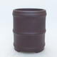 Ceramic bonsai bowl 10 x 10 x 12.5 cm, color brown - 1/4