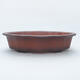 Ceramic bonsai bowl 22 x 17 x 6 cm, color brown - 1/4