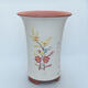 Ceramic bonsai bowl 21 x 21 x 27 cm, color white - 1/3