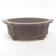 Ceramic bonsai bowl 21 x 16 x 7 cm, color brown - 1/4