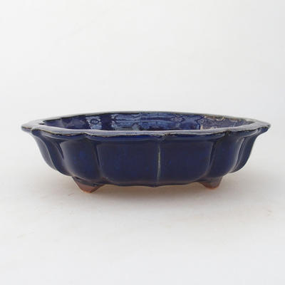 Ceramic bonsai bowl 18 x 18 x 5 cm, color blue - 1